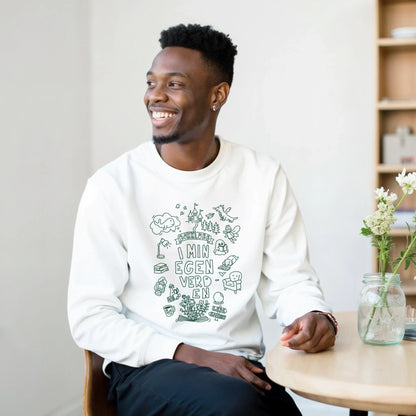 Genser med trykk “Bokklubben – Fantasy edition” fra Anda Studio