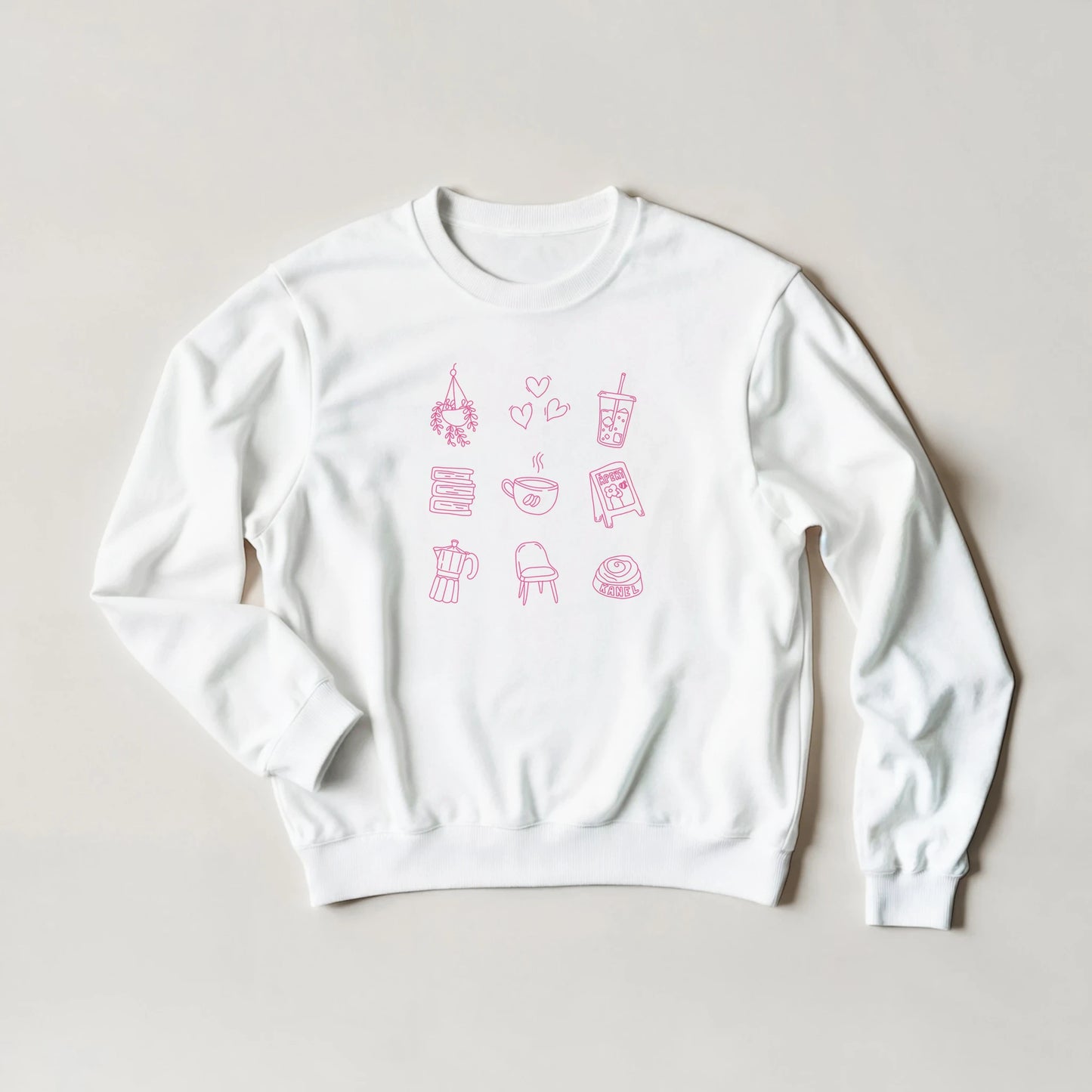 Genser med trykk “Mer av dette” fra Anda Studio