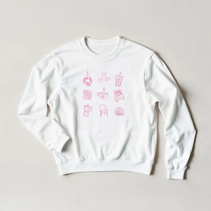 Genser med trykk “Mer av dette” fra Anda Studio