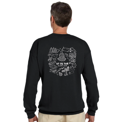 Genser med trykk “Ut på tur” fra Anda Studio