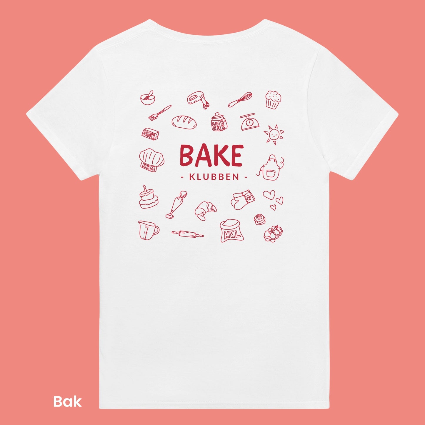 Bakeklubben - Mel & sukker (rød)